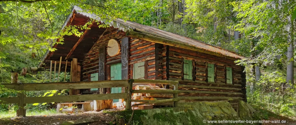 Blockhütte am See mieten Familienurlaub Bayerischer Wald