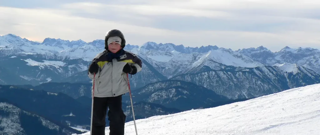 Top Skiregionen für Familien in Deutschland Skifahren Alpen Berge