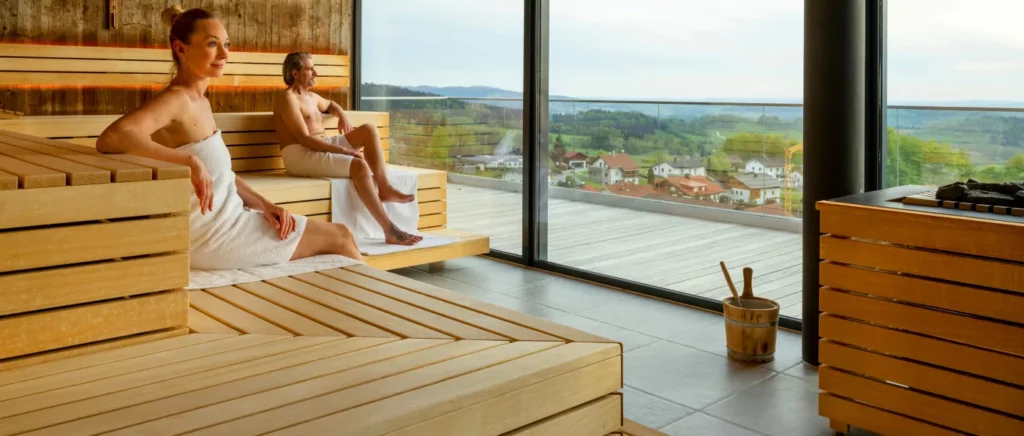 Sauna im Wellnesshotel Hüttenhof im Bergdorf Grainet - Wellness nur für Erwachsene