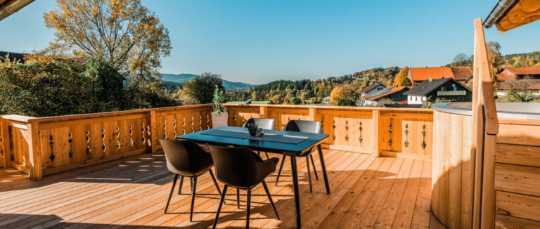 Bayrischer Wald Premium Luxus Chalet mit Hot Pot in Bayern mieten