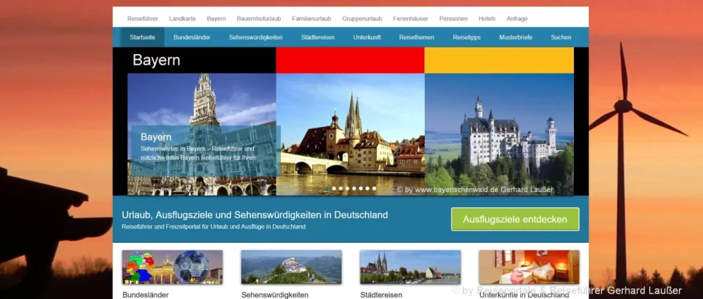 Reiseportale Deutschland Liste der Urlaubsportale Süddeutschland